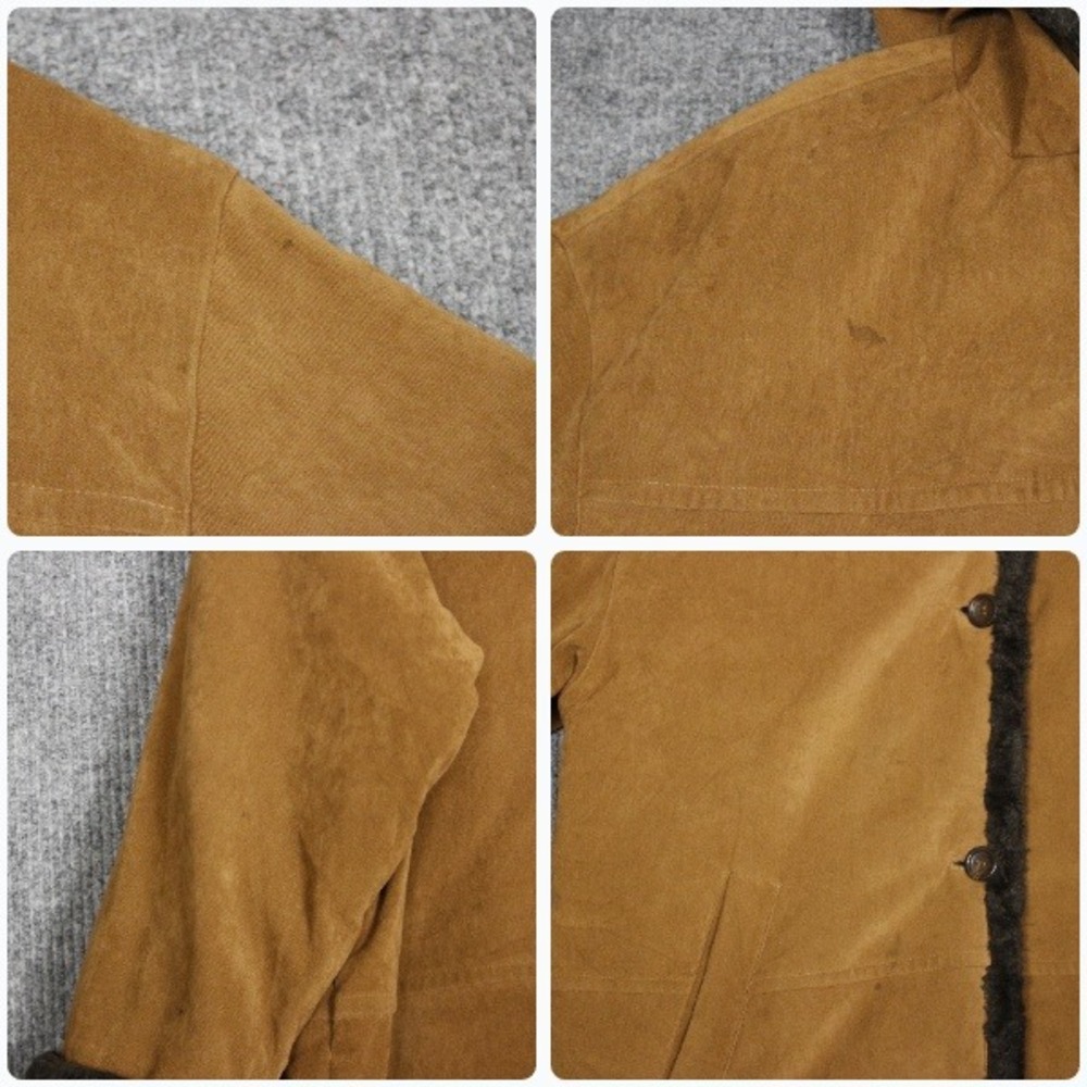 Vintage Gallery‎ Faux Fur Trim Coat Jacket Womens XL Brown Cozy Warm Winter - Picture 7 of 7
